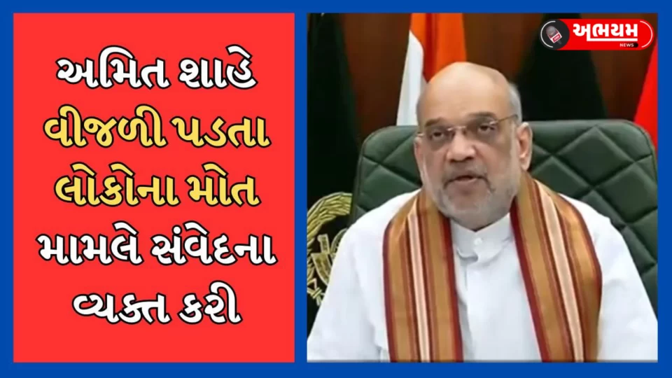 Amit Shah expressed grief over the death